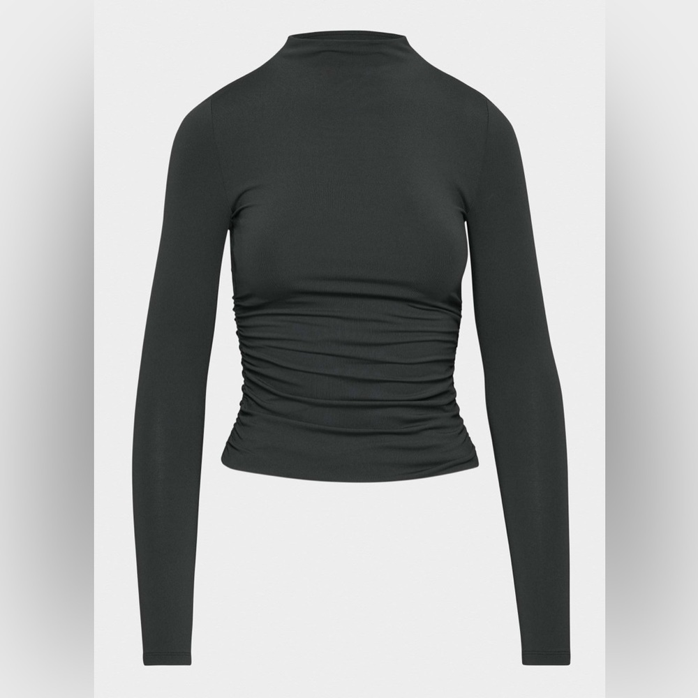 Aritzia Contour Ruched Mockneck Longsleeve